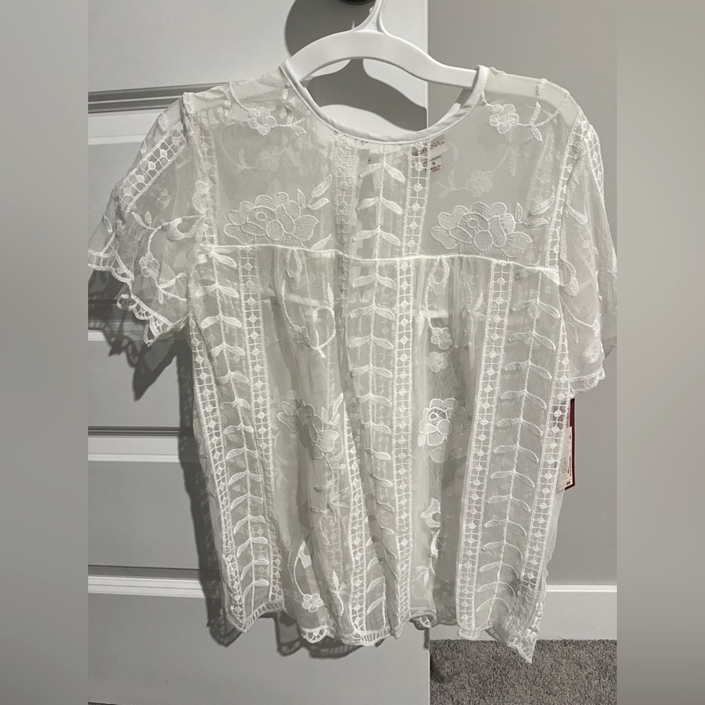 NWT Merona lace top / S